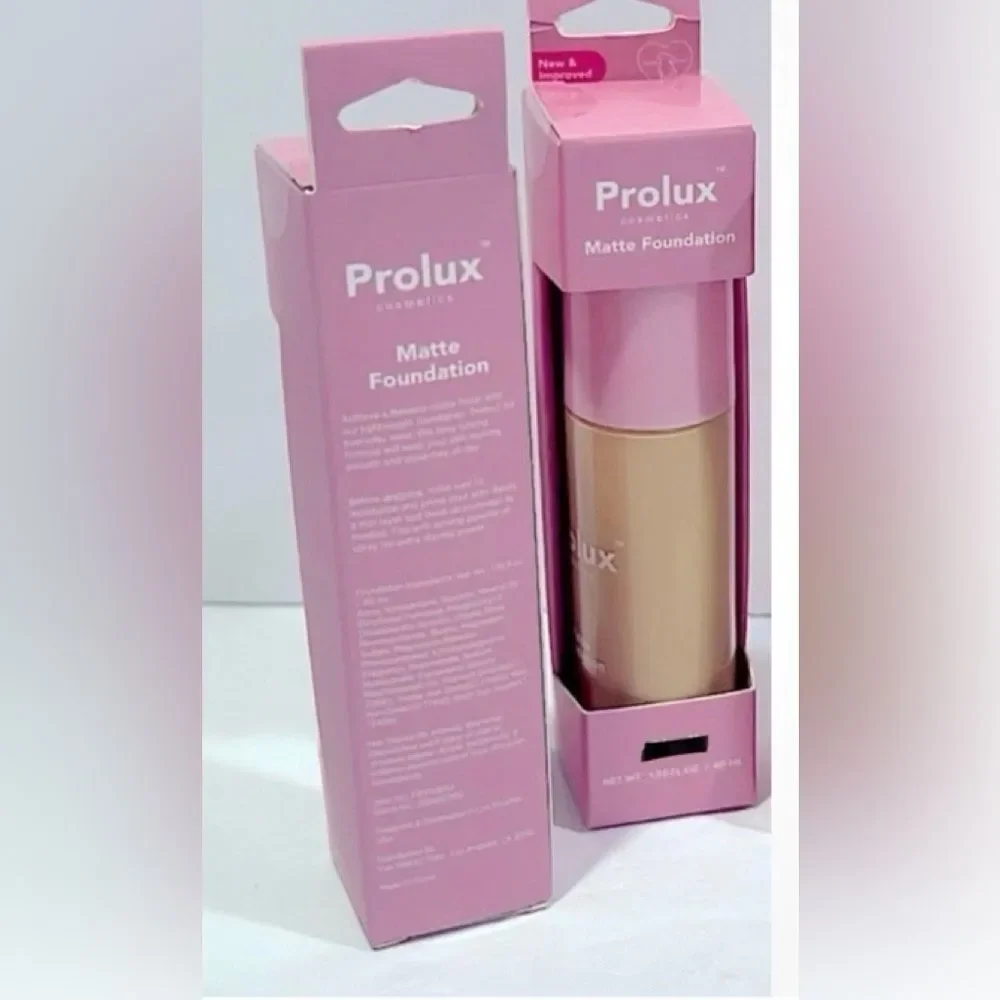 💥New Prolux Matte Foundation • Vegan & Cruelty Free Set of 2 - 1.35 FL oz.